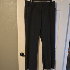 Apt. 9 Charcoal Pinstripe Women's Trousers Curvy Fit